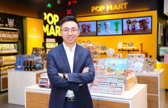 泡泡玛特创始人王宁参加发布会