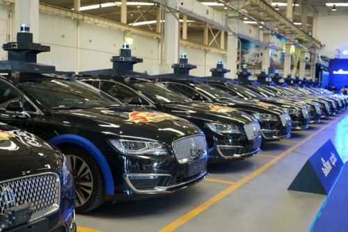 北京街头的Robotaxi自动驾驶车辆