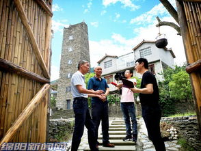 记者实地采访农田现场