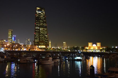 腾讯总部大楼夜景航拍图