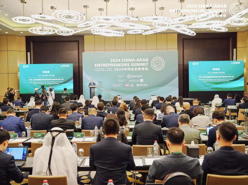 中外企业家在青岛峰会上交流