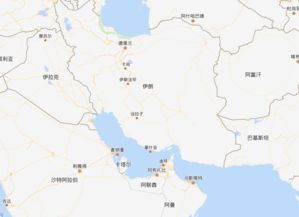 中东地图标注美伊军事部署区域