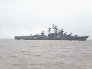 中印海军联合演习现场