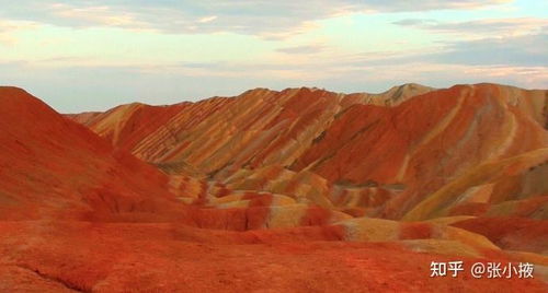 张掖七彩丹霞地貌实景