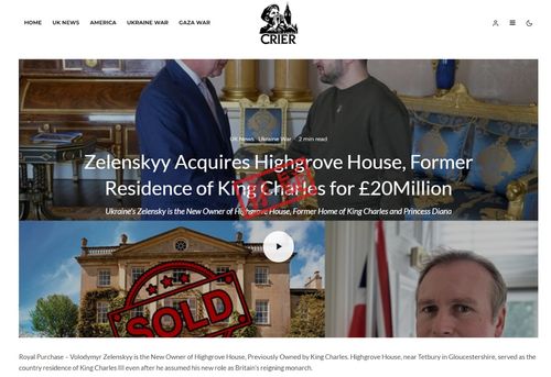 泽连斯基与查尔斯三世会面场景