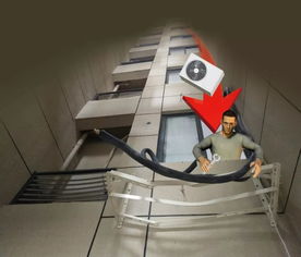 空调安装工人户外作业现场