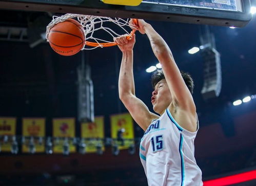 杨瀚森在训练场上专注投篮