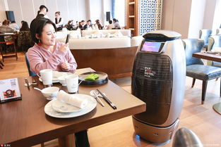 阿里巴巴园区内的AI机器人展示