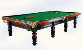 斯诺克球桌特写镜头