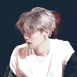 鹿晗金发背头造型路透图