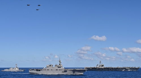 外国媒体对中国双航母训练的报道截图