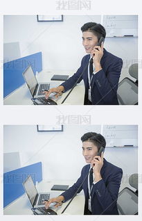 男子低头站在办公室前接受调查