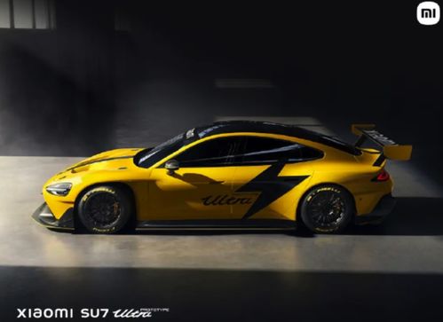 小米SU7 Ultra的尾部空气动力学设计展示