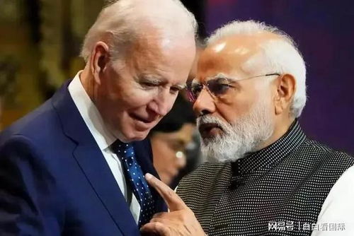 印度总理莫迪与美国总统拜登交谈