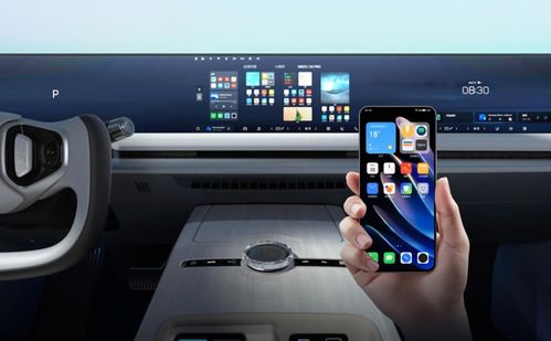 鸿蒙智行智能座舱界面展示