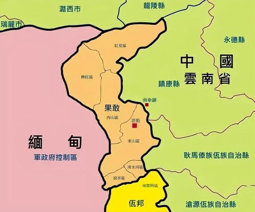 缅北地区地图及犯罪热点分布图