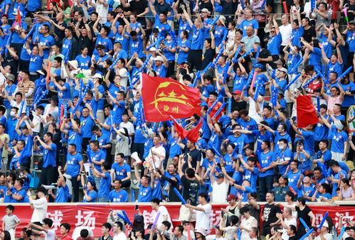 球迷为苏超球队助威
