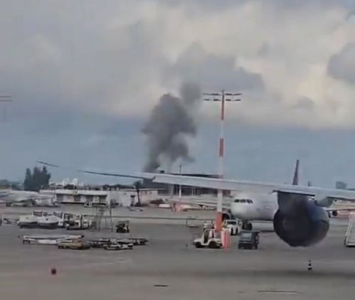 以色列本-古里安机场被袭击后的场景