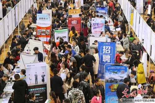 大学生招聘会现场人头攒动