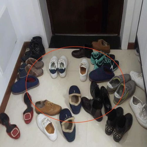 干净整洁的拖鞋放在门口