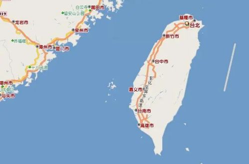 台湾地区地图
