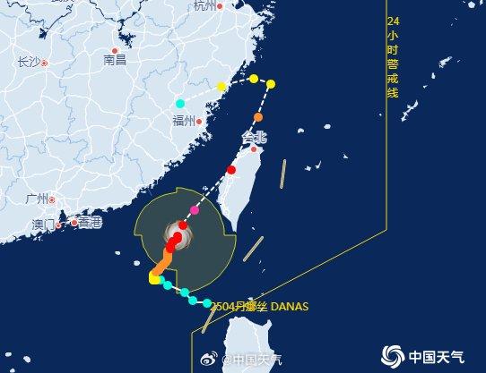 台风丹娜丝将在福建逗留20小时，各地严阵以待