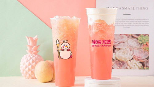 蜜雪冰城饮品展示