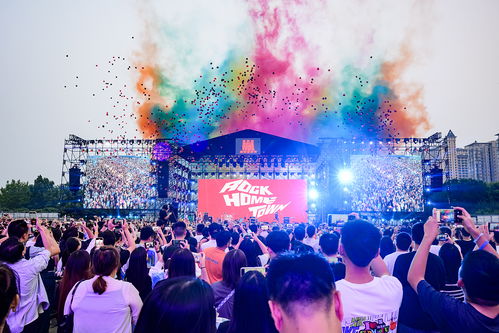 情侣在音乐节相拥