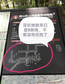 复杂的地铁指示牌