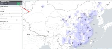 地图显示冲突区域