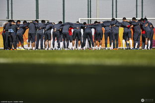 球员们加油鼓劲场景