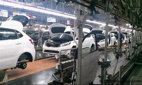 合资车企工厂生产线