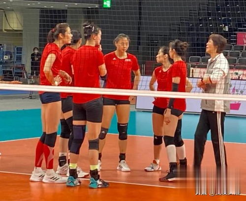 中国女排合影留念