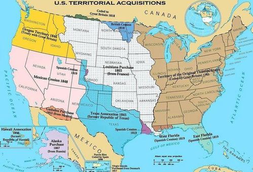 北美地图标注两国贸易路线