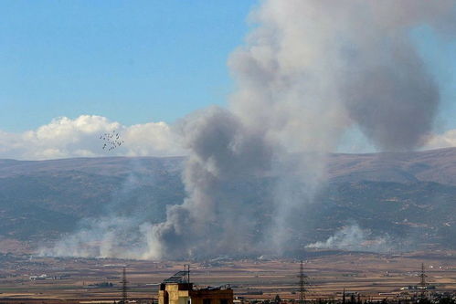 贝卡谷地空袭后的景象