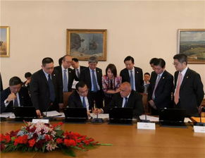 中国外交官参加国际会议的画面