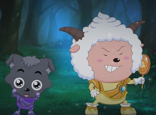 喜羊羊和懒羊羊同框