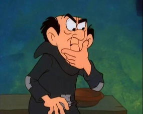 蓝精灵与格格巫打斗