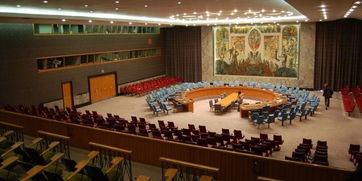 联合国安理会会议场景