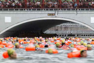 人们在游泳馆畅游