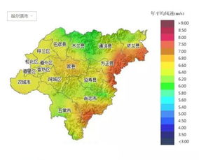 西藏地区风能分布示意图