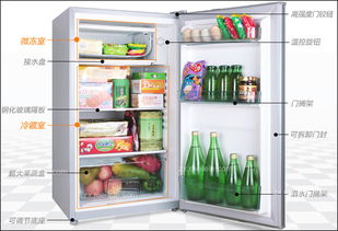 冰箱内部结构示意图