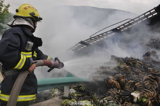 消防员正在灭火