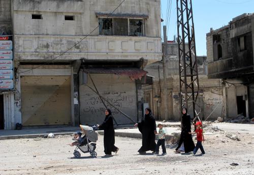 寂静的叙利亚街头