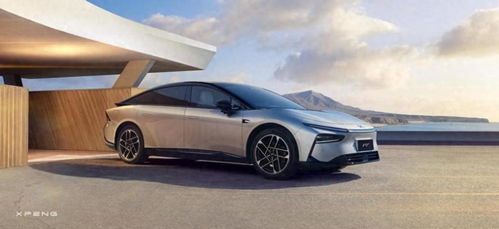 小鹏P7紫色款前脸