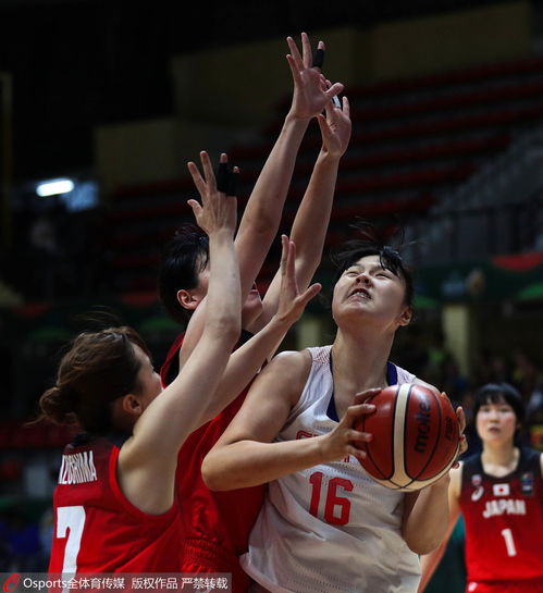 日本女篮比赛瞬间