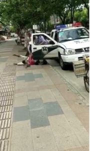 交警执法现场
