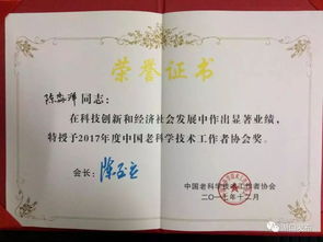 胡友平获得荣誉证书照片