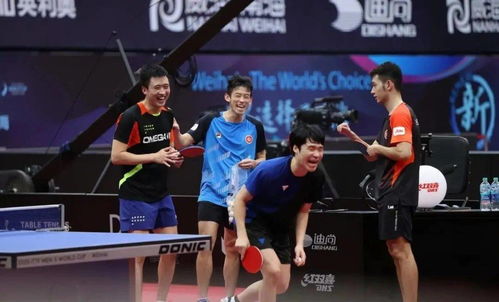 马龙和樊振东赛场拥抱