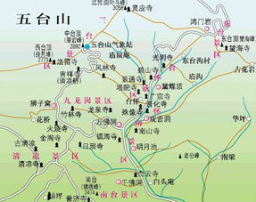 五台山登山路线图